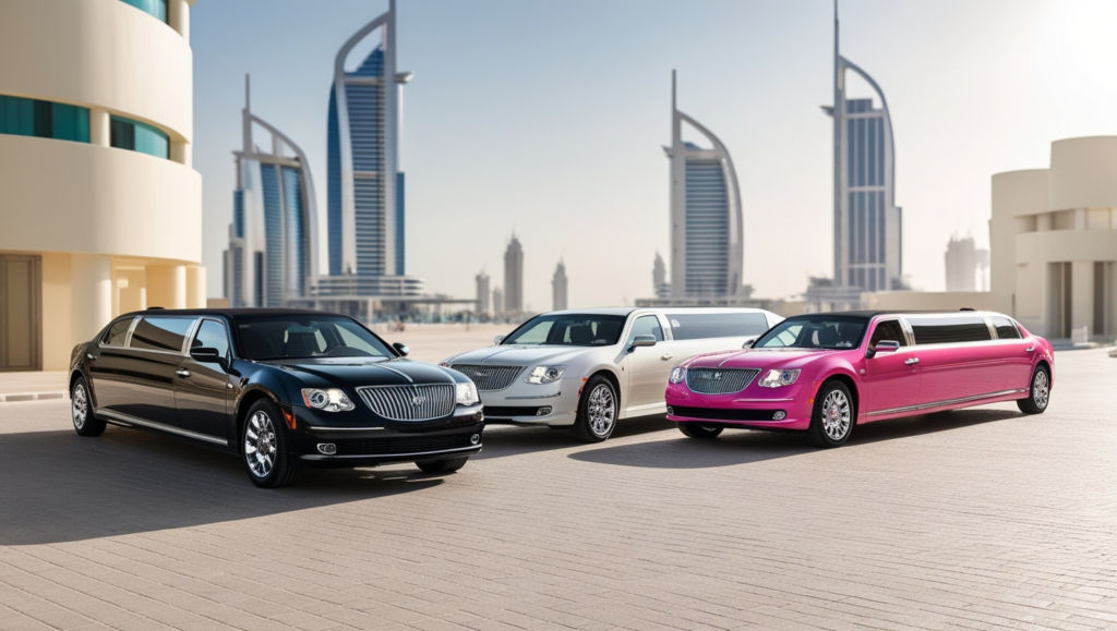 Leonardo Phoenix A sleek highend limousine trio stands in a ro 1 Limousine Dubai