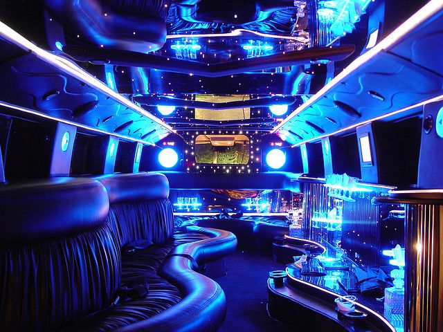 inside hummer limo