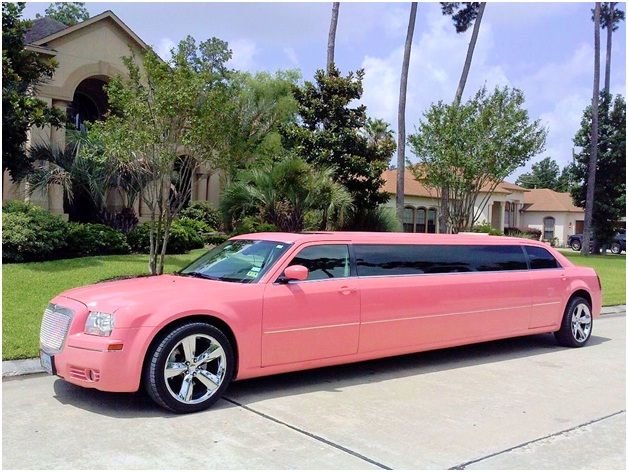 Pink Limousine for Birthday Party Celebrations Gold Star Limousine Limousine Dubai