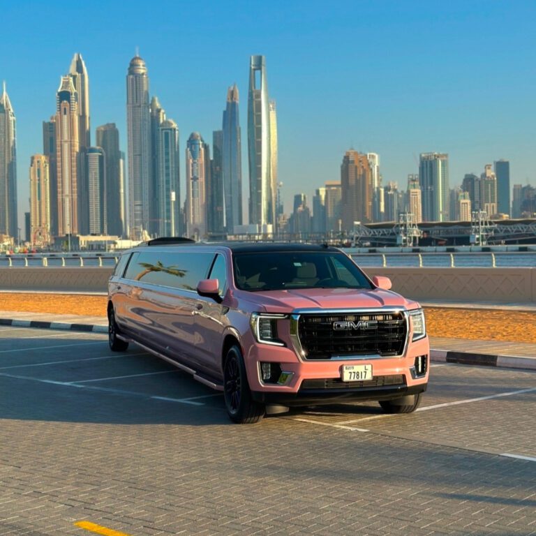 pink limo dubai