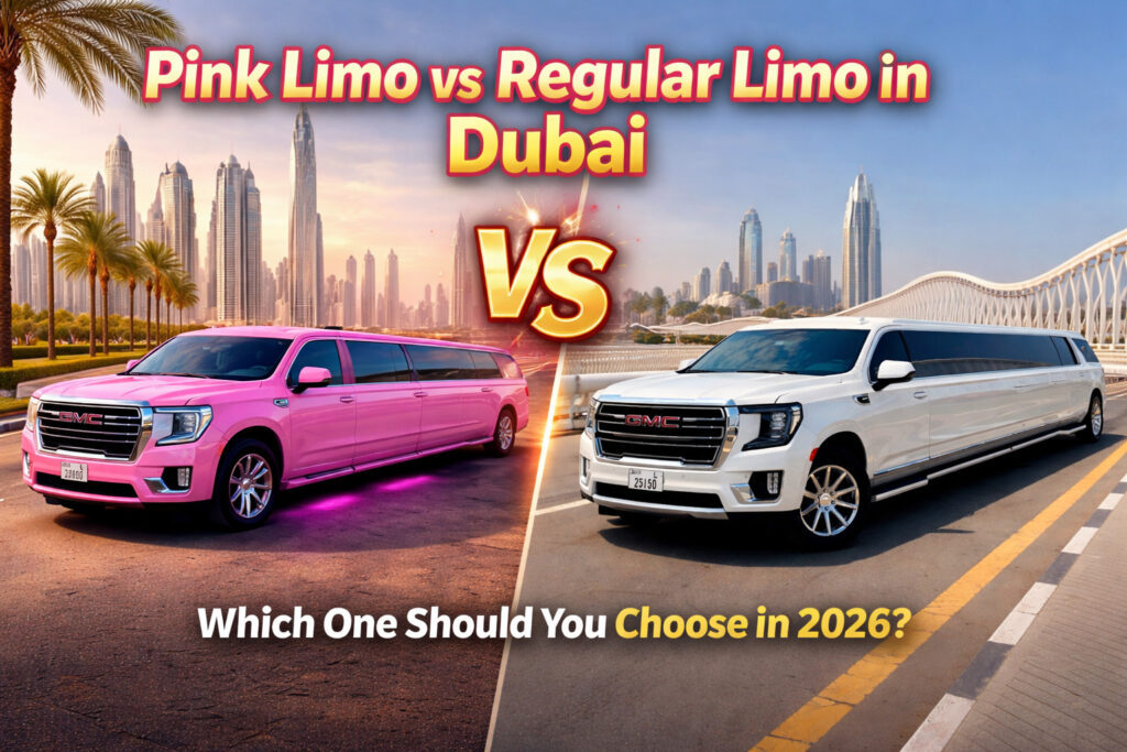 Pink Limo vs Regular Limo in Dubai – Which One Should You Choose in 2026? 1 6eda63ec 59da 416d 8b11 b51e58eef8ec Limousine Dubai
